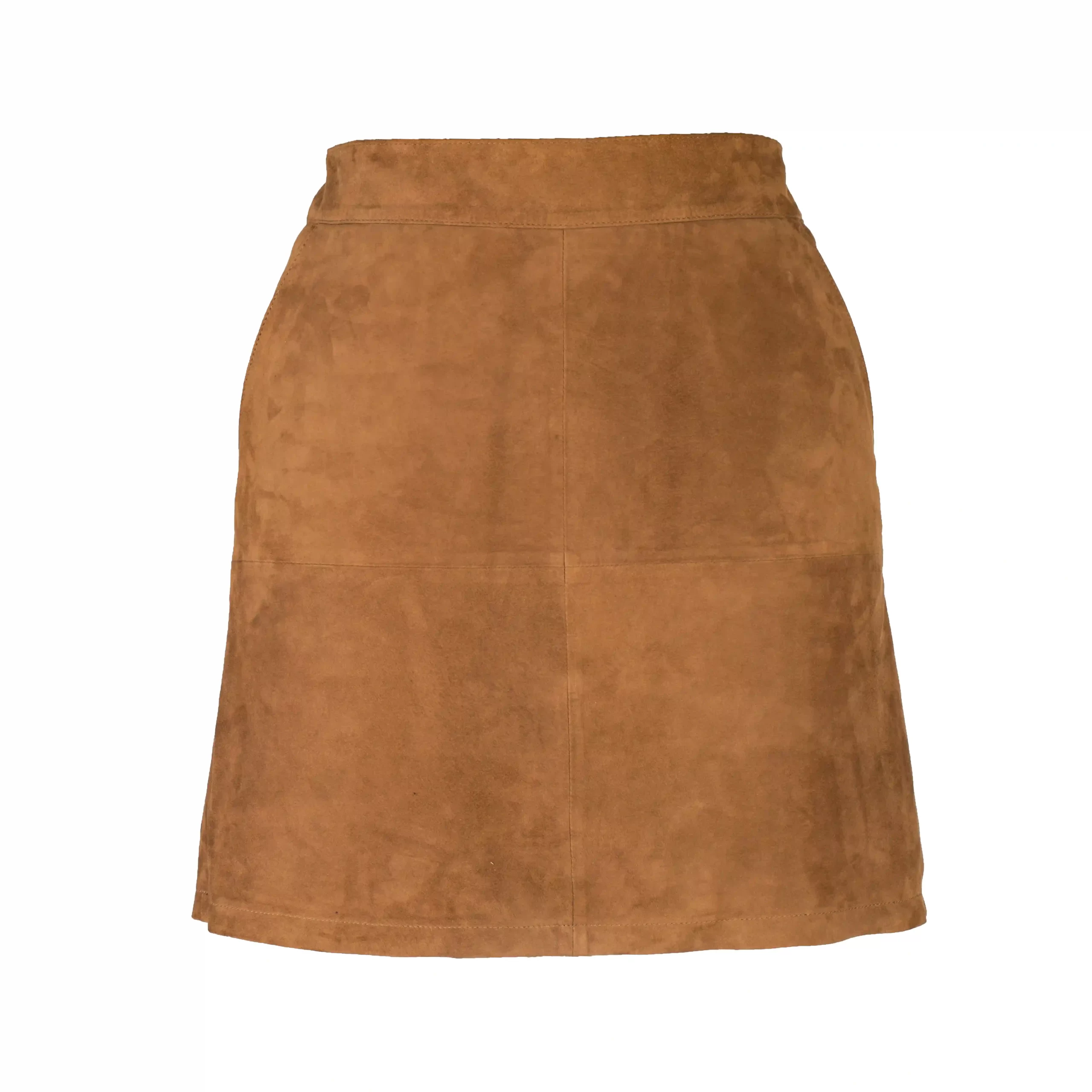SUEDE LEATHER A-LINE SKIRT